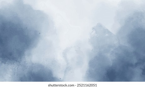 Abstract horizontal watercolor background. Hand drawn vector texture. Brush stroked painting pastel color watercolour