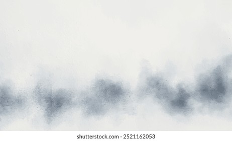 Abstract horizontal watercolor background. Hand drawn vector texture. Brush stroked painting pastel color watercolour