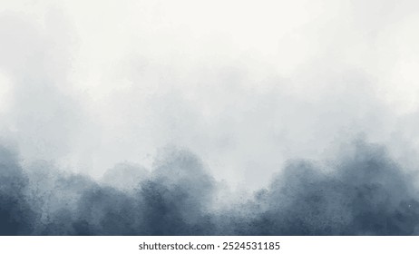 Abstract horizontal watercolor background. Hand drawn vector texture. Brush stroked painting pastel color watercolour