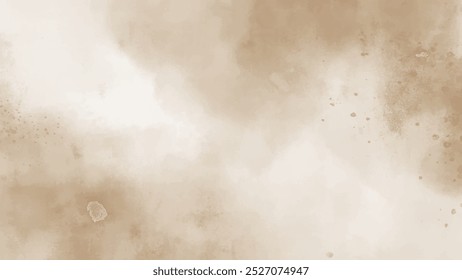 Abstract horizontal watercolor background. Hand drawn vector texture. Brush stroked painting pastel color watercolour