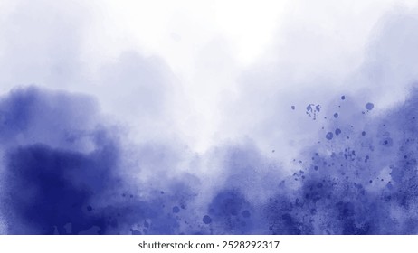 Abstract horizontal watercolor background. Hand drawn vector texture. Brush stroked painting pastel color watercolour