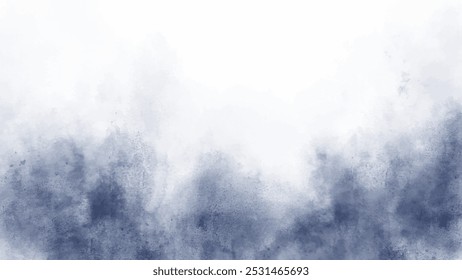 Fundo abstrato de aquarela horizontal. Textura vetorial desenhada à mão. Pincel traçado pintura pastel cor aquarela