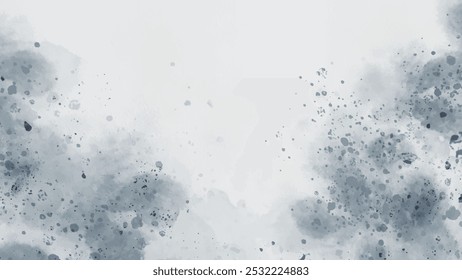 Abstract horizontal watercolor background. Hand drawn vector texture. Brush stroked painting pastel color watercolour