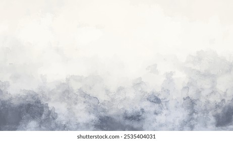 Abstract horizontal watercolor background. Hand drawn vector texture. Brush stroked painting pastel color watercolour