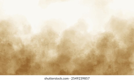 Fundo abstrato de aquarela horizontal. Textura vetorial desenhada à mão. Pincel traçado pintura pastel cor aquarela