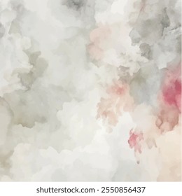 Abstract horizontal watercolor background. Hand drawn vector texture. Brush stroked painting pastel color watercolor