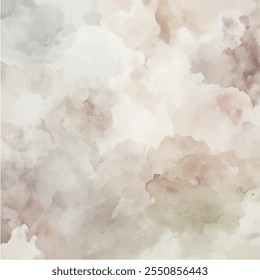 Fundo abstrato de aquarela horizontal. Textura vetorial desenhada à mão. Pincel traçado pintura pastel cor aquarela