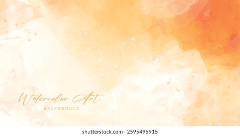 Abstract horizontal watercolor background. Hand drawn vector texture. Brush stroked painting pastel color watercolor. vector illustration