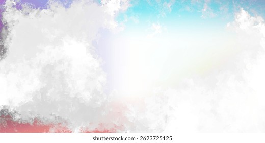 Abstract horizontal watercolor background. Hand drawn vector texture. Brush stroked painting pastel color watercolour