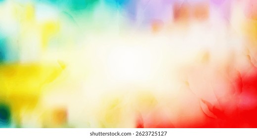 Abstract horizontal watercolor background. Hand drawn vector texture. Brush stroked painting pastel color watercolour
