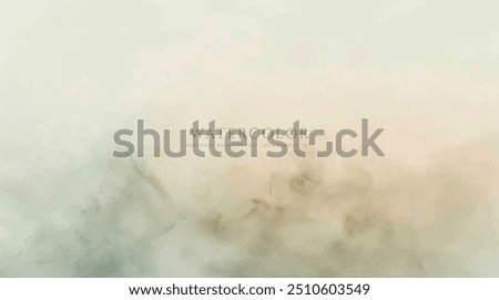 Abstract horizontal watercolor background. Hand drawn vector texture. Brush stroked painting pastel color watercolour