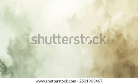 Abstract horizontal watercolor background. Hand drawn vector texture. Brush stroked painting pastel color watercolour