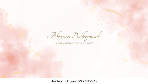 Abstract horizontal watercolor background. Neutral light colored empty space background illustration