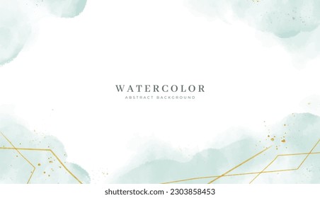 Abstract horizontal watercolor background. Neutral light colored empty space background illustration