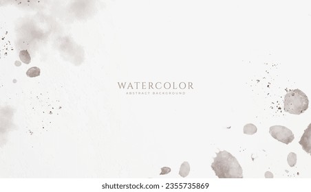 Abstrakter horizontaler Aquarell-Hintergrund. Neutrale, hellfarbene, leere Raumhintergrund