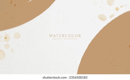 Abstract horizontal watercolor background. Neutral light colored empty space background illustration