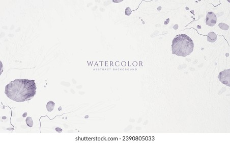 Resumen del fondo de la acuarela horizontal. Ilustración de fondo del espacio vacío de color claro neutro