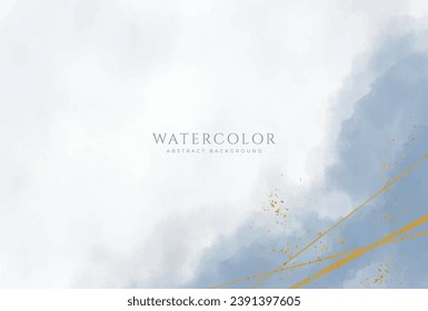 Abstrakter horizontaler Aquarell-Hintergrund. Neutrale, hellfarbene, leere Raumhintergrund