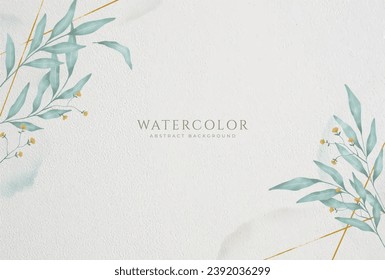 Abstract horizontal watercolor background. Neutral light colored empty space background illustration