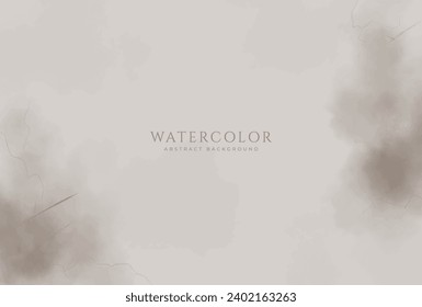Abstrakter horizontaler Aquarell-Hintergrund. Neutrale, hellfarbene, leere Raumhintergrund