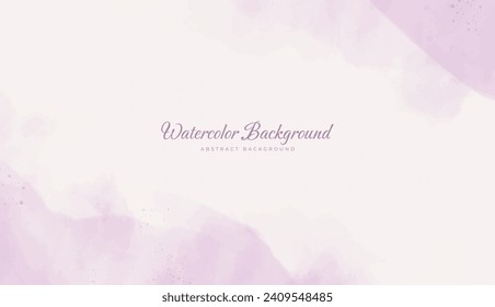 Abstract horizontal watercolor background. Neutral light colored empty space background illustration