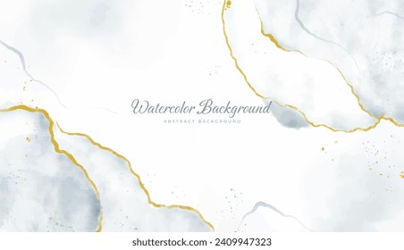 Abstract horizontal watercolor background. Neutral light colored empty space background illustration