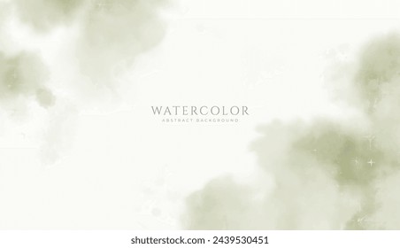 Abstract horizontal watercolor background. Neutral light colored empty space background illustration