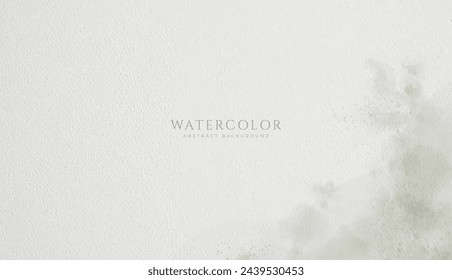 Abstract horizontal watercolor background. Neutral light colored empty space background illustration