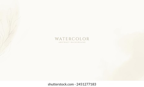 Abstrakter Horizontaler Aquarellhintergrund. Neutrale helle leere Raumhintergrunddarstellung