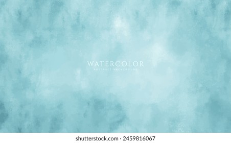Abstract horizontal watercolor background. Neutral light colored empty space background illustration