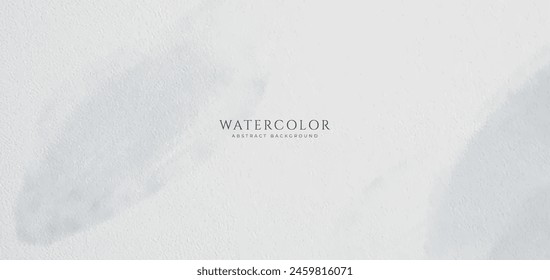 Abstract horizontal watercolor background. Neutral light colored empty space background illustration