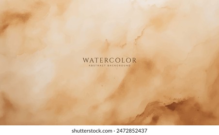 Abstract horizontal watercolor background. Neutral light colored empty space background illustration