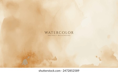 Abstrakter Horizontaler Aquarellhintergrund. Neutrale helle leere Raumhintergrunddarstellung