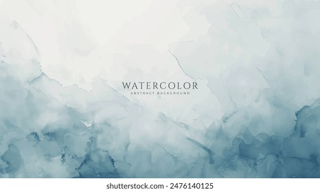 Abstractas fondo Horizontal de acuarela. Ilustración de fondo de espacio vacío de color claro neutro
