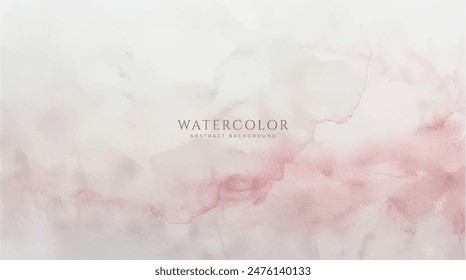 Abstractas fondo Horizontal de acuarela. Ilustración de fondo de espacio vacío de color claro neutro
