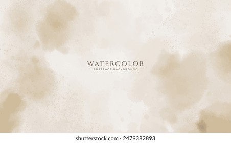 Abstrakter Horizontaler Aquarellhintergrund. Neutrale helle leere Raumhintergrunddarstellung