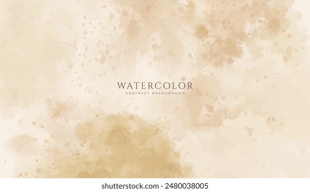 Abstrakter Horizontaler Aquarellhintergrund. Neutrale helle leere Raumhintergrunddarstellung