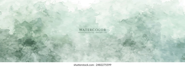 Abstract horizontal watercolor background. Neutral light colored empty space background illustration