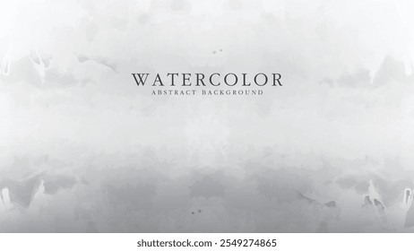 Abstract horizontal watercolor background. Neutral light colored empty space background illustration