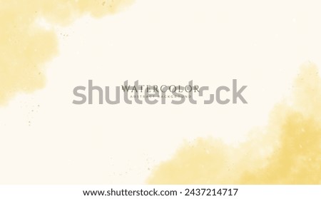 Abstract horizontal watercolor background. Neutral light brown colored empty space background illustration