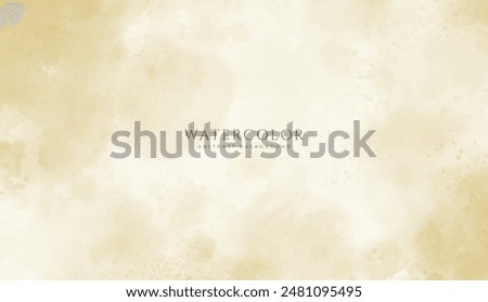 Abstract horizontal watercolor background. Neutral light colored empty space background illustration