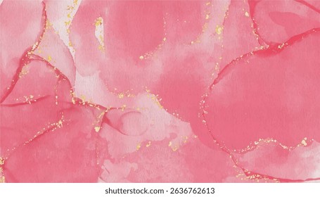 Abstract horizontal watercolor background. pink colored empty space Hand drawn texture stroked painting pastel color watercolor 