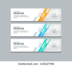 abstract horizontal  web banner design template backgrounds