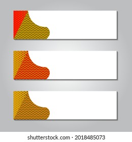 abstract horizontal website banner. vector illustration