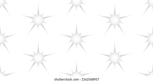 Abstract horizontal white background. Carved stars with a light gray shadow inside.