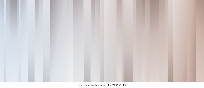 Abstract Horizontal White Background with Vertical Stripes. Vector Minimal Banner. Pearl Colored Sleek Texture.