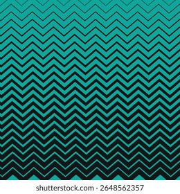 abstract horizontal zigzag lines and teal color background pattern design