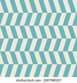 Abstract Horizontal Zigzag Retro Pattern in Beige, and Light-Blue Colors. Backdrop for Template Banner Social Media Advertising