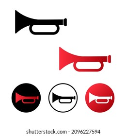 Resumen Diseño plano de icono de la bocina