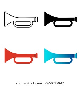 Abstract Horn Silhouette Illustration, can be used for business designs, presentation designs or any suitable designs.